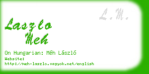 laszlo meh business card