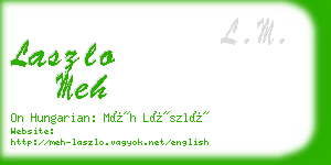 laszlo meh business card